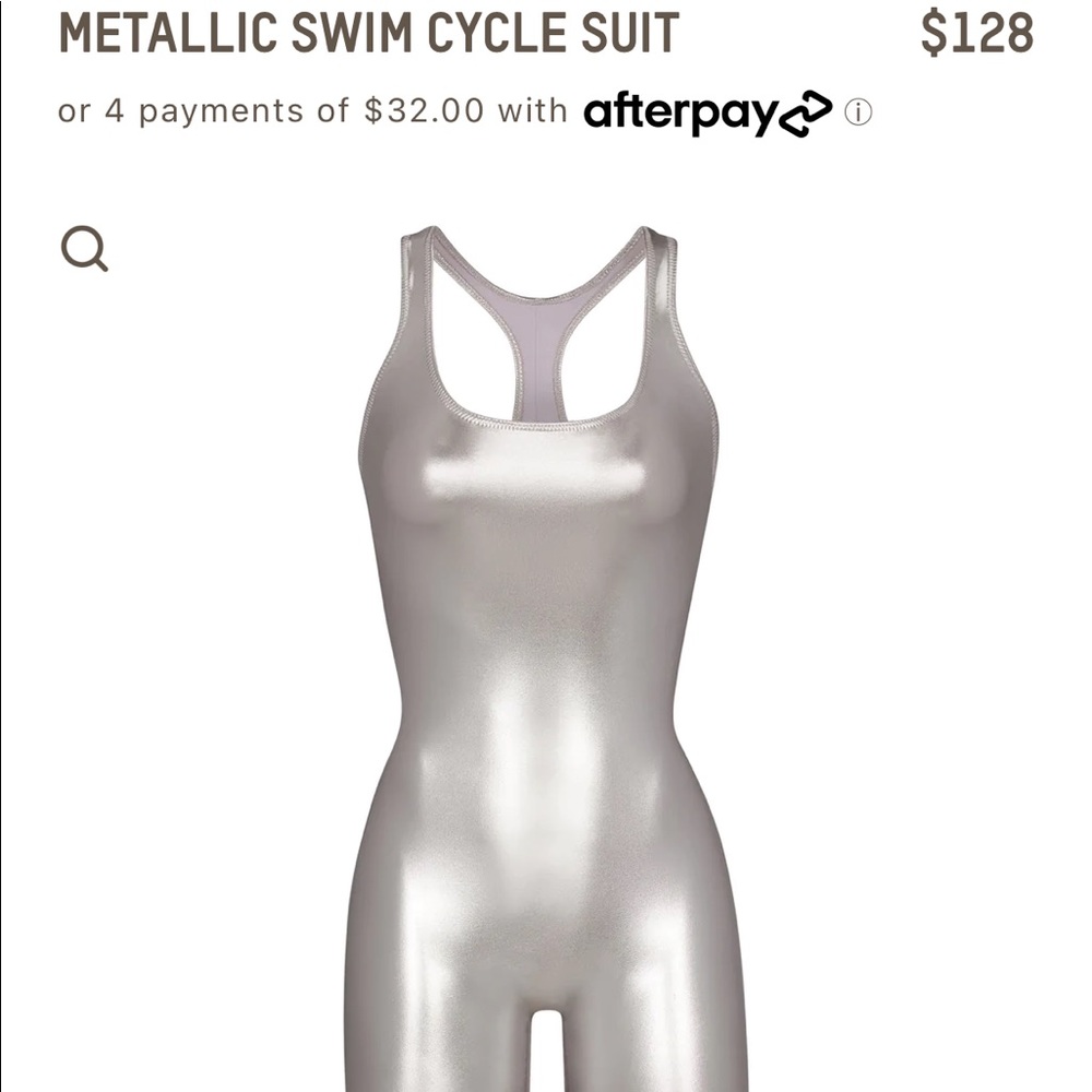 Skims size Medium metallic bodysuit